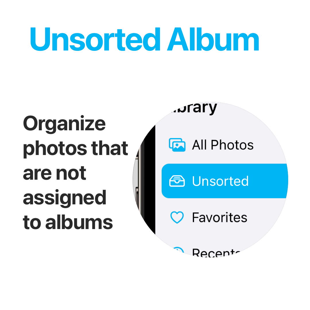 Unsorted Album - Organize photos that are not assigned to albums