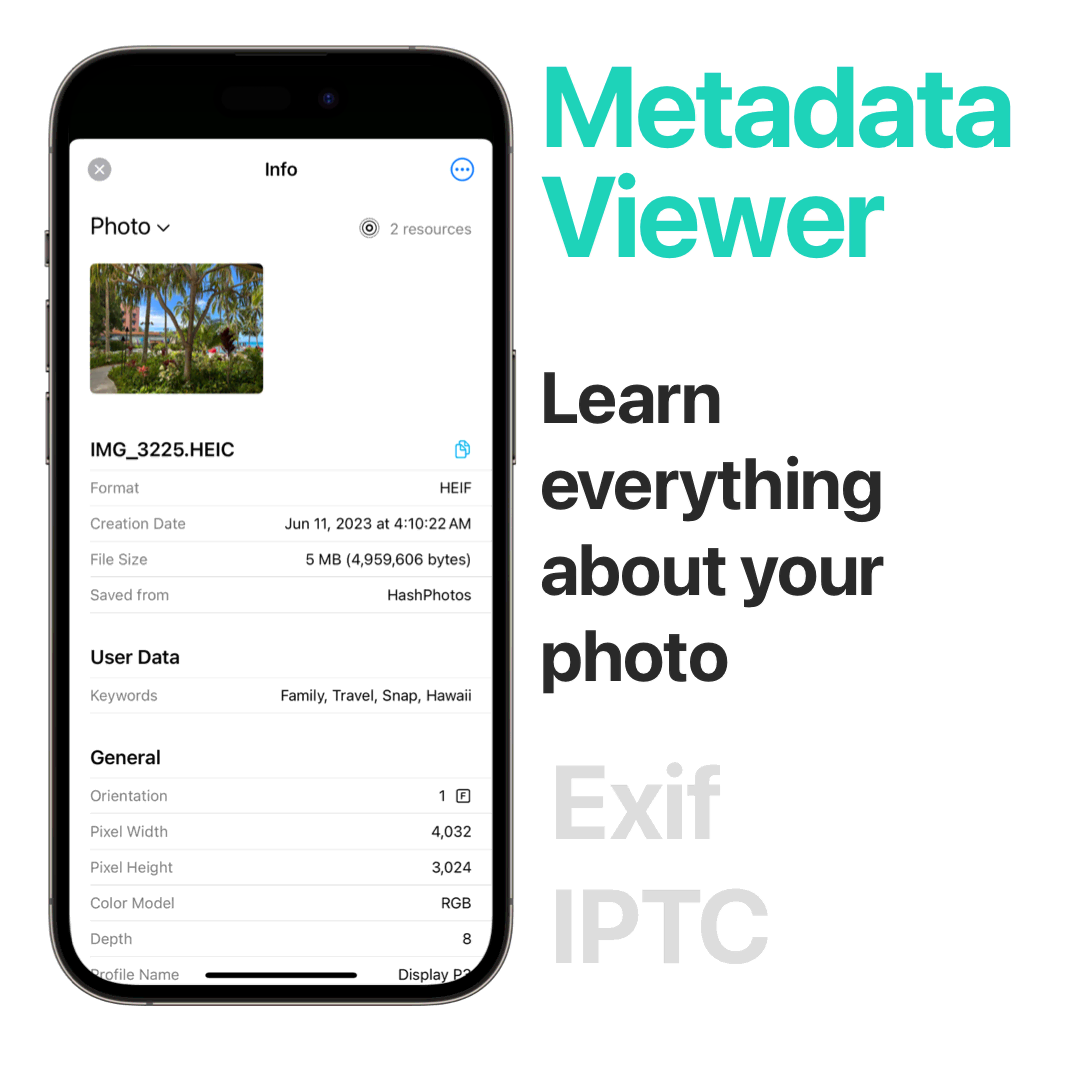 Metadata Viewer - Learn everything about your photo