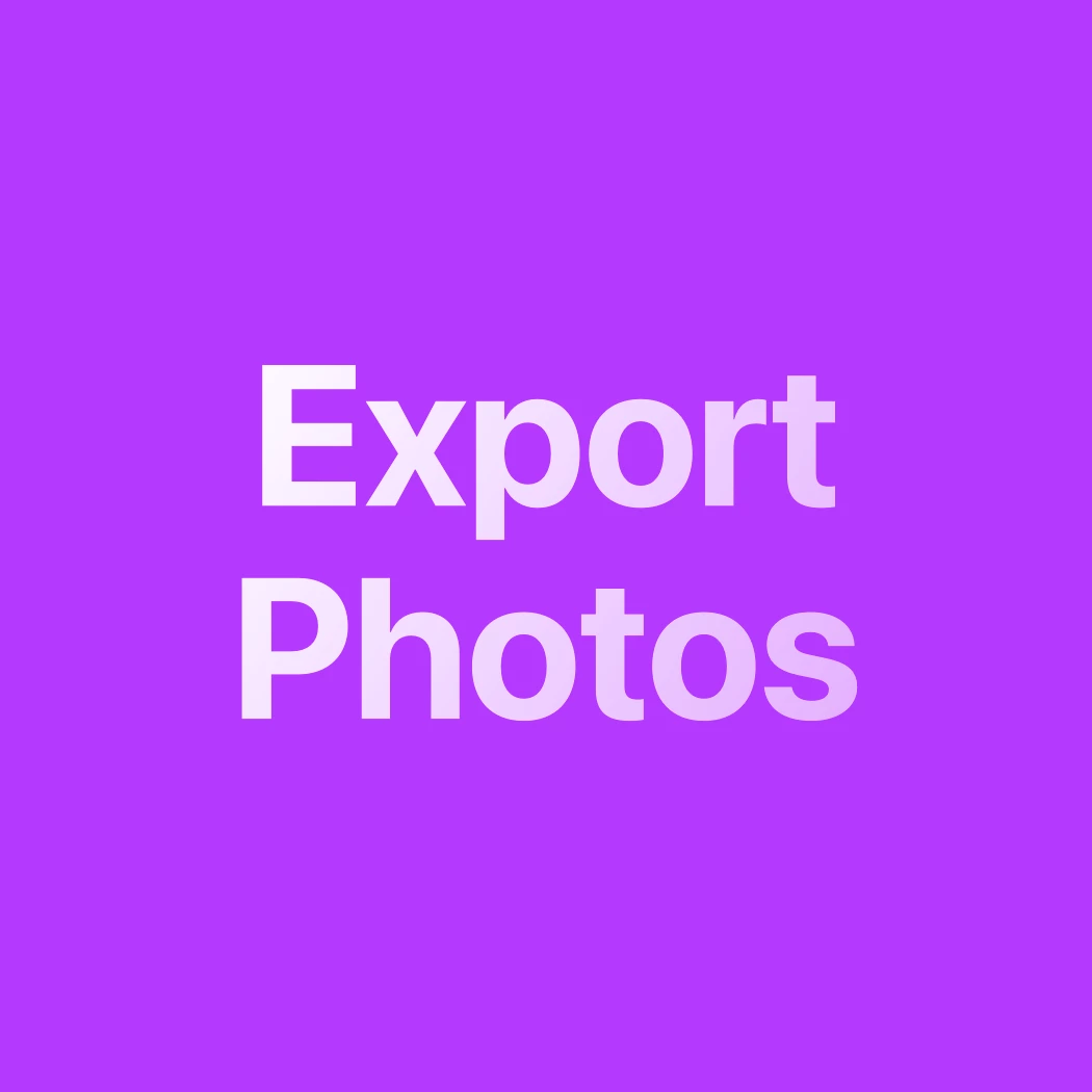 Export Photos and Albums