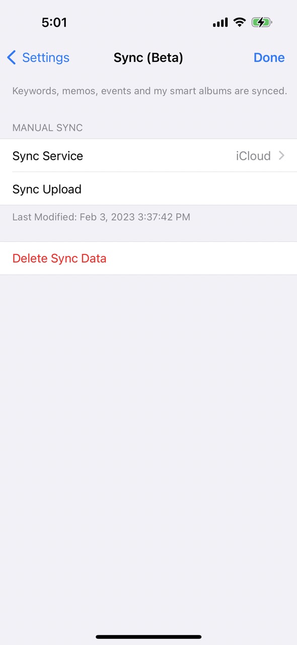 Sync Upload